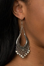 Load image into Gallery viewer, Paparazzi 🔆 Sahara Fiesta - White Earrings