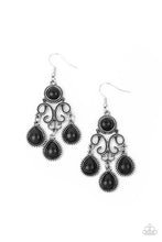 Load image into Gallery viewer, oak-sisters-jewelry-canyon-chandelier-black-earrings-paparazzi-accessories-by-lisa