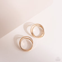 Load image into Gallery viewer, Paparazzi 🔆 Always In The Loop - Gold Post Earrings