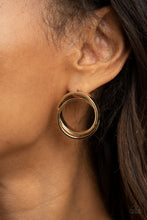Load image into Gallery viewer, Paparazzi 🔆 Always In The Loop - Gold Post Earrings