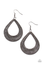 Load image into Gallery viewer, oak-sisters-jewelry-a-hot-mesh-black-earrings-paparazzi-accessories-by-lisa