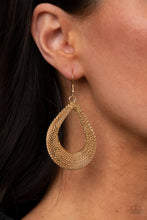 Load image into Gallery viewer, Paparazzi 🔆 A Hot MESH - Gold Earrings