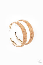 Load image into Gallery viewer, oak-sisters-jewelry-a-cork-in-the-road-gold-earrings-paparazzi-accessories-by-lisa