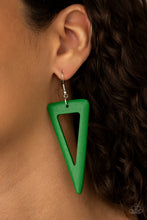 Load image into Gallery viewer, Paparazzi 🔆 Bermuda Backpacker - Green Earrings