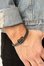 Load image into Gallery viewer, Paparazzi 🔆 Nautical Grunge - Black Mens Bracelet