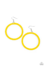 Load image into Gallery viewer, oak-sisters-jewelry-beauty-and-the-beach-yellow-earrings-paparazzi-accessories-by-lisa