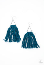 Load image into Gallery viewer, oak-sisters-jewelry-modern-day-macrame-blue-earrings-paparazzi-accessories-by-lisa