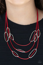 Load image into Gallery viewer, Paparazzi 🔆 Check Your CORD-inates - Red Necklace