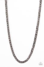Load image into Gallery viewer, Paparazzi 🔆 Valiant Victor - Black Mens Necklace
