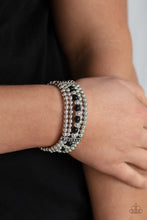 Load image into Gallery viewer, Paparazzi 🔆Gloss Over The Details - Black Bracelet
