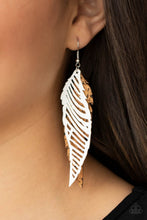 Load image into Gallery viewer, Paparazzi 🔆WINGING Off The Hook - White Earrings