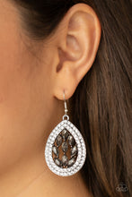 Load image into Gallery viewer, Paparazzi 🔆 Encased Elegance - Silver Earrings