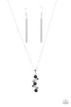 Load image into Gallery viewer, oak-sisters-jewelry-classically-clustered-black-necklace-paparazzi-accessories-by-lisa
