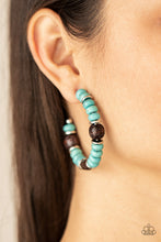 Load image into Gallery viewer, Paparazzi 🔆 Definitely Down-To-Earth - Blue Earrings