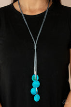 Load image into Gallery viewer, Paparazzi π Tidal Tassels - Blue Necklace