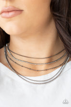 Load image into Gallery viewer, Paparazzi 🔆 Dangerously Demure - Black Necklace