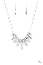 Load image into Gallery viewer, oak-sisters-jewelry-dangerous-dazzle-white-necklace-paparazzi-accessories-by-lisa