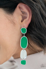 Load image into Gallery viewer, Paparazzi 🔆 All Out Allure - Green Post Earrings