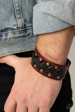 Load image into Gallery viewer, Paparazzi 🔆 LACES Loaded - Brass Bracelet