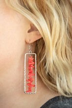 Load image into Gallery viewer, Paparazzi π Donβt QUARRY, Be Happy - Red Earrings