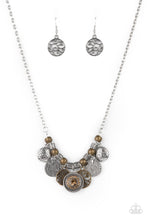 Load image into Gallery viewer, oak-sisters-jewelry-to-coin-a-phrase-brown-necklace-paparazzi-accessories-by-lisa