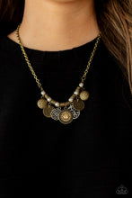 Load image into Gallery viewer, Paparazzi 🔆 To Coin A Phrase - Brass Necklace