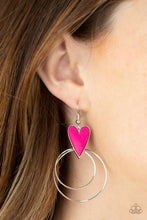 Load image into Gallery viewer, Paparazzi 🔆Happily Ever Hearts - Pink Earrings