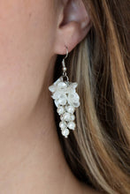 Load image into Gallery viewer, Paparazzi 🔆 Bountiful Bouquets - White Earrings
