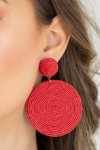 Load image into Gallery viewer, Paparazzi 🔆 Circulate The Room - Red Post Earrings