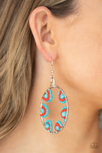 Load image into Gallery viewer, Paparazzi 🔆 Off The Rim - Blue Earrings