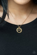 Load image into Gallery viewer, Paparazzi π Think PAW-sitive - Gold Necklace