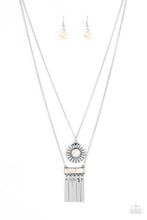 Load image into Gallery viewer, oak-sisters-jewelry-sunburst-rustica-white-necklace-paparazzi-accessories-by-lisa
