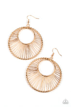 Load image into Gallery viewer, oak-sisters-jewelry-artisan-applique-gold-earrings-paparazzi-accessories-by-lisa