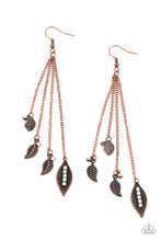 Load image into Gallery viewer, oak-sisters-jewelry-chiming-leaflets-copper-earrings-paparazzi-accessories-by-lisa