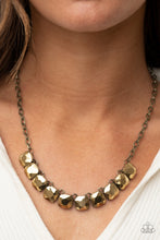Load image into Gallery viewer, Paparazzi 🔆 Radiance Squared - Brass Necklace