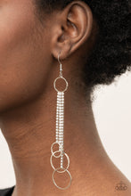 Load image into Gallery viewer, Paparazzi 🔆 Demurely Dazzling - White Earrings