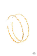 Load image into Gallery viewer, oak-sisters-jewelry-resist-the-twist-gold-earrings-paparazzi-accessories-by-lisa