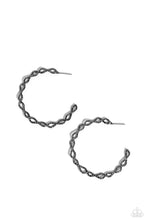 Load image into Gallery viewer, oak-sisters-jewelry-haute-helix-black-earrings-paparazzi-accessories-by-lisa