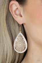 Load image into Gallery viewer, Paparazzi π Fleur de Fantasy - Rose Gold Earrings