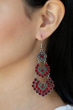 Load image into Gallery viewer, Paparazzi 🔆 All For The GLAM - Red Earrings