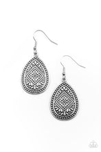 Load image into Gallery viewer, oak-sisters-jewelry-mayan-mecca-silver-earrings-paparazzi-accessories-by-lisa