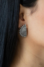 Load image into Gallery viewer, Paparazzi 🔆 Fiercely Fanned Out - Silver Post Earrings