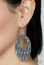 Load image into Gallery viewer, Paparazzi 🔆 Engraved Edge - Silver Earrings