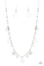 Load image into Gallery viewer, oak-sisters-jewelry-starry-shindig-silver-necklace-paparazzi-accessories-by-lisa