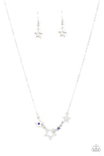 Load image into Gallery viewer, oak-sisters-jewelry-proudly-patriotic-blue-necklace-paparazzi-accessories-by-lisa