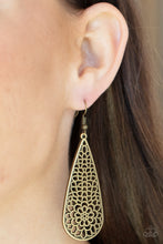 Load image into Gallery viewer, Paparazzi 🔆 Posy Pasture - Brass Earrings