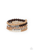 Load image into Gallery viewer, oak-sisters-jewelry-free-spirited-spiral-brown-paparazzi-accessories-by-lisa