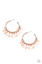 Load image into Gallery viewer, oak-sisters-jewelry-happy-independence-day-copper-earrings-paparazzi-accessories-by-lisa