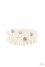 Load image into Gallery viewer, oak-sisters-jewelry-here-comes-the-heiress-white-bracelet-paparazzi-accessories-by-lisa