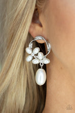 Load image into Gallery viewer, Paparazzi 🔆 Elegant Expo - White Post Earrings